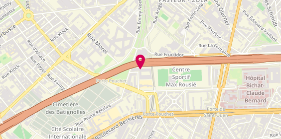 Plan de M'Passi Martin, 10 Rue Emile Borel, 75017 Paris