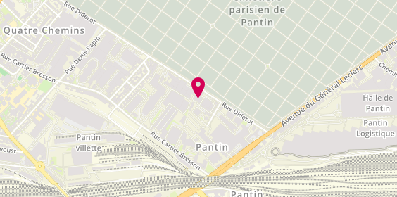 Plan de Ace of Transfer, 158 Rue Diderot, 93500 Pantin