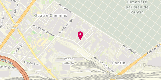 Plan de Bouchnak Thamer, 12 Rue Jacques Cottin, 93500 Pantin