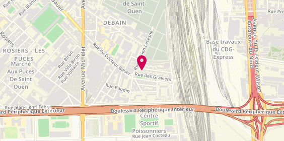 Plan de Vip Taxi Moto, 8 Rue du Maréchal Leclerc, 93400 Saint-Ouen