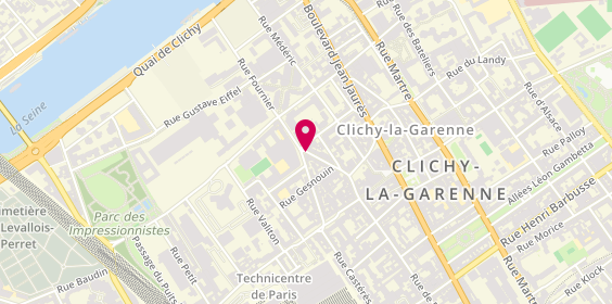 Plan de Business Cab Services, 14 Rue Pasteur, 92110 Clichy