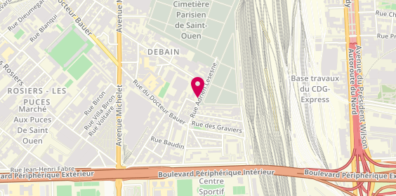 Plan de Sahnoun El, 20 Rue Adrien Lesesne, 93400 Saint-Ouen