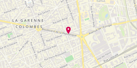 Plan de Cityshift, 13 Boulevard République, 92250 La Garenne-Colombes