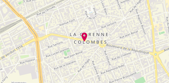 Plan de Lp Transport, 49 Boulevard de la République, 92250 La Garenne-Colombes