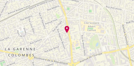 Plan de Adnani Gholam, 64 Avenue Gén de Gaulle, 92250 La Garenne-Colombes