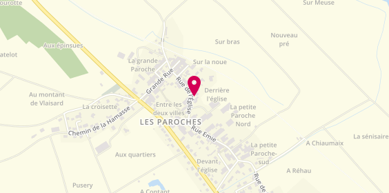 Plan de Taxis Weintraud Michèle, Rue Eglise, 55300 Les Paroches