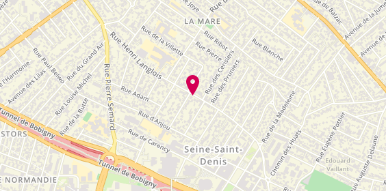 Plan de Taxi Espace, 87 Rue Henri Langlois, 93700 Drancy