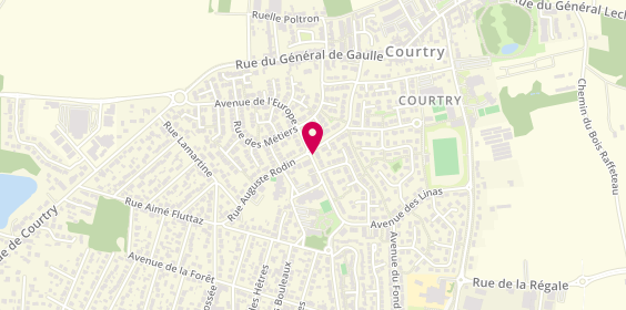 Plan de Taxi Lemee, 38 Rue Auguste Rodin, 77181 Courtry