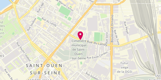 Plan de Raab Akim, 90 Rue Landy, 93200 Saint-Denis