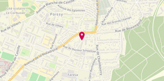 Plan de Taxi Poissy, 5 Rue d'Aigremont, 78300 Poissy