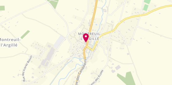 Plan de Ambulances de Montreuil l'Argillé, 24 Rue Grande, 27390 Montreuil-l'Argillé