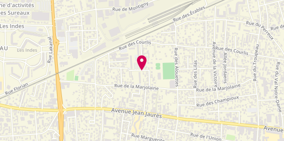 Plan de MF TRANSPORT, De 1 à 8 Places 24H/24 Toutes Distances, Rue des Iris, 95100 Argenteuil