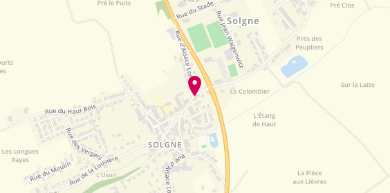 Plan de Taxi de Solgne et Goin, 1 Rue des Étangs, 57420 Solgne