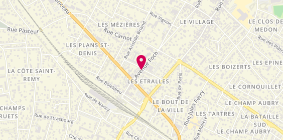 Plan de Borne Appel Taxi, Avenue Foch, 95240 Cormeilles-en-Parisis