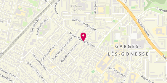 Plan de Sammar ben habib Fethi, 12 B Rue Colonel Fabien, 95140 Garges-lès-Gonesse