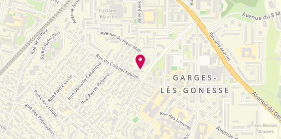 Plan de Staali Mohamed, 7 Rue Pierre Ronsard, 95140 Garges-lès-Gonesse