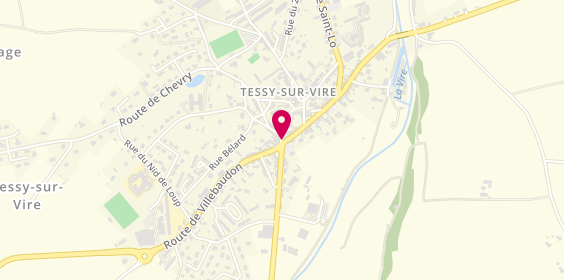 Plan de Taxi Ruauld, Rue Halles, 50420 Tessy-sur-Vire