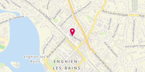 Plan de Djemil K Taxi Parisien, Taxi de Paris 32 Rue Blanche, 95880 Enghien-les-Bains