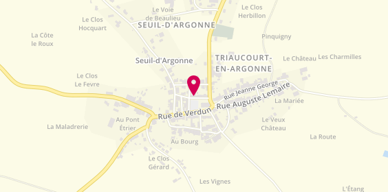 Plan de Allo Ambulance Taxis, 3 Rue Eglise, 55250 Seuil-d'Argonne