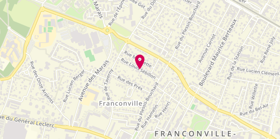 Plan de ABC Taxi Franconville, 20 Rue Louis Sebillon, 95130 Franconville