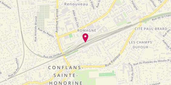 Plan de Taxi Rocha, Place du Colonel Coutisson, 78700 Conflans-Sainte-Honorine