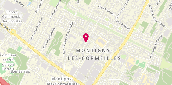 Plan de ACC Trans Taxi, 8 Avenue Alfred de Vigny, 95370 Montigny-lès-Cormeilles