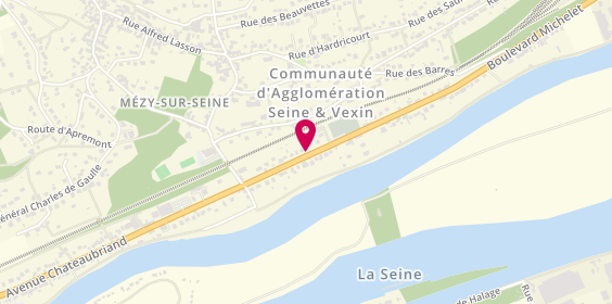 Plan de Taxi Sabino, 10 Avenue Chateaubriand, 78250 Mézy-sur-Seine