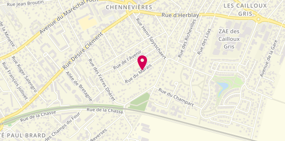 Plan de Vieuxmaire Hugues, Taxi d'Eragny Sur Oise 41 Bis Rue Marais, 78700 Conflans-Sainte-Honorine