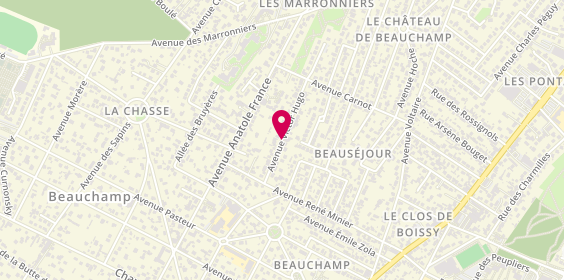Plan de Appel Beauchamp Taxi, 20 Avenue Victor Hugo, 95250 Beauchamp