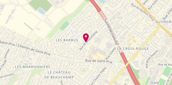Plan de Central Taxi Franconville, 157 Rue Beauchamp, 95150 Taverny