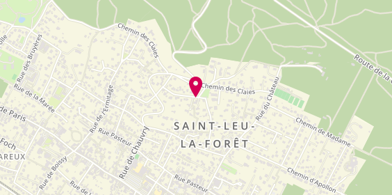 Plan de AGL Taxi Herblay, 33 Rue Jean Jacques Rousseau, 95320 Saint-Leu-la-Forêt