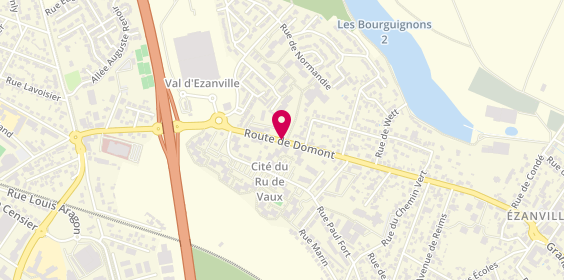 Plan de Roxane Taxi, 66 Ter Route de Domont, 95460 Ézanville
