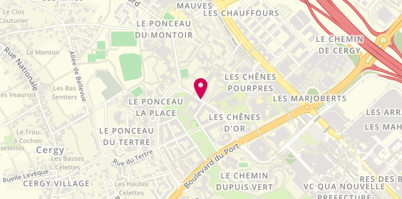 Plan de Taxi de Cergy, 103 Les Chênes Mauves, 95300 Pontoise