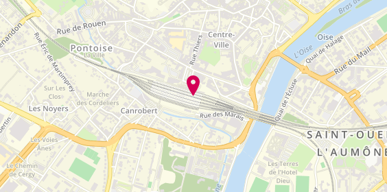 Plan de Taxi Borne d'Appel, Place Gare, 95000 Pontoise