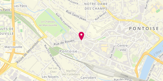 Plan de Taxi conventionné 95, Place Notre Dame, 95300 Pontoise