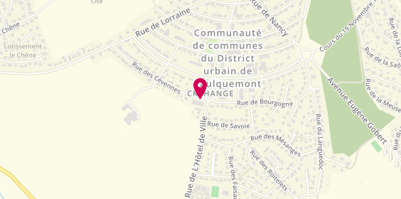 Plan de Taxi Antoine, 62 Rue des Cévennes, 57690 Créhange