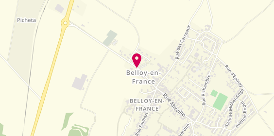 Plan de Belloy Taxi, 10 Rue General Leclerc, 95270 Belloy-en-France