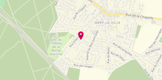 Plan de Taxi Orry, 13 Rue Bruyères, 60560 Orry-la-Ville