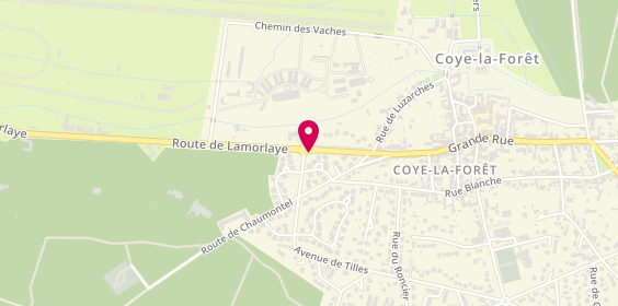 Plan de Accompagnement Taxi Chantilly, 13 Route de Lamorlaye, 60580 Coye-la-Forêt