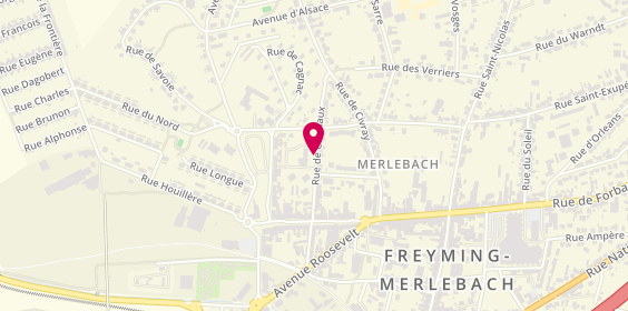 Plan de Klos Paulette, 22 Rue Carmaux, 57800 Freyming-Merlebach