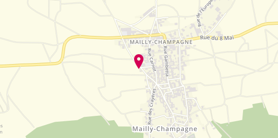 Plan de Taxi de Mailly Champagne, 19 Rue Haute des Carrières, 51500 Mailly-Champagne