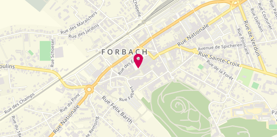Plan de Lorraine Taxi VSL, 148 Rue Nationale, 57600 Forbach