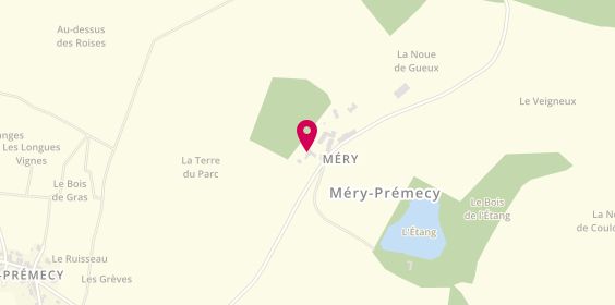Plan de Gonzague Descamps Services en Champagne, Domaine de Méry, 51390 Méry-Prémecy