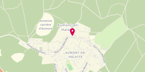 Plan de Allo Bruno Taxis Chantilly Fleury, 28 Bis Chemin Procession, 60300 Aumont-en-Halatte