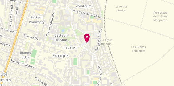 Plan de Taxi de betheny, 23 Rue Aix la Chapelle, 51100 Reims