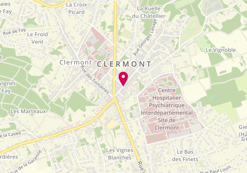 Plan de Les Taxis Fabien, 26 Rue République, 60600 Clermont