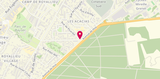Plan de Taxi Compiegne Patrick Fournier, 58 Avenue de Huy, 60200 Compiègne
