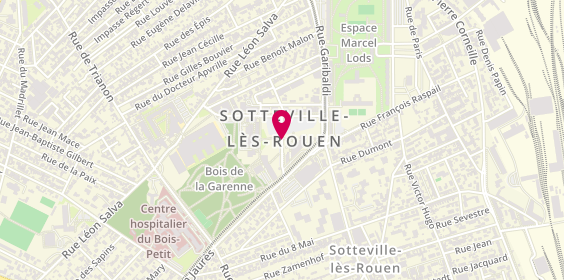 Plan de Station de Taxis, Place Hô, 76300 Sotteville-lès-Rouen