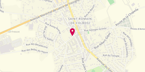 Plan de Taxi Saint Romain, 39 Rue Sylvestre Dumesnil, 76430 Saint-Romain-de-Colbosc