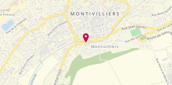 Plan de Taxi Montivilliers, Route Cauville, 76290 Montivilliers